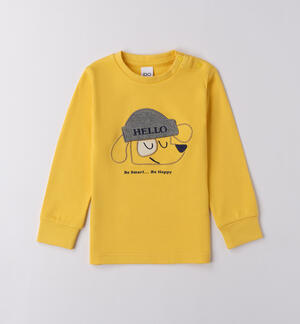 Maglietta bambino manica luga GIALLO
