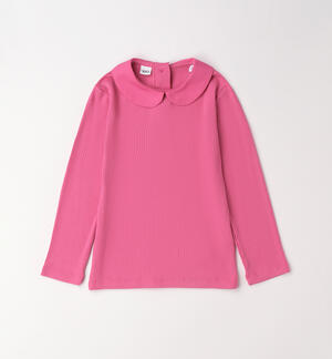 White girls' T-shirt PINK