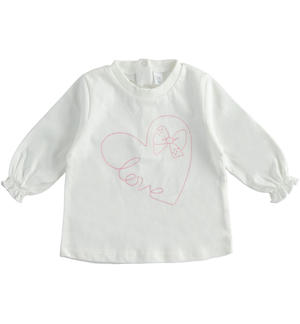 Baby girl t-shirt with heart