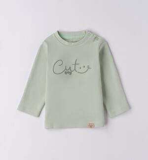 Maglietta cotone bimbo VERDE