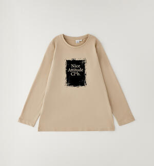 Maglietta da ragazza iDO BEIGE