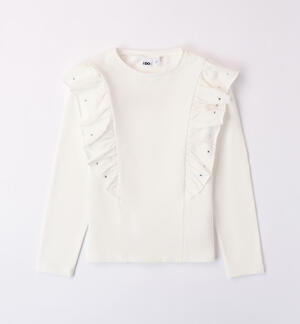 Elegant T-shirt with rhinestones
