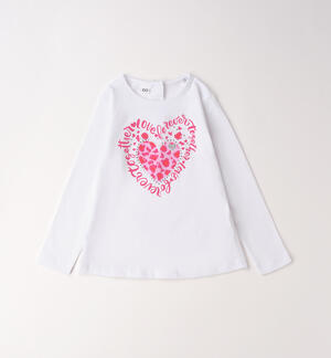 Maglietta in cotone da bambina