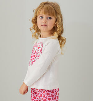 Maglietta in cotone da bambina