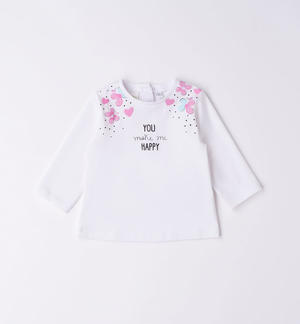 Maglietta neonata stampa ROSA