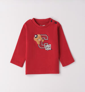 Maglietta neonato 100% cotone ROSSO