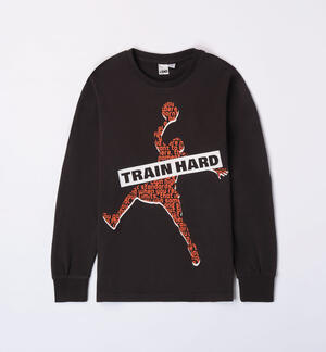 Boys' black T-shirt