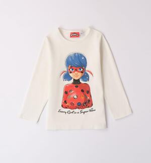 Maglietta panna Miraculous bambina