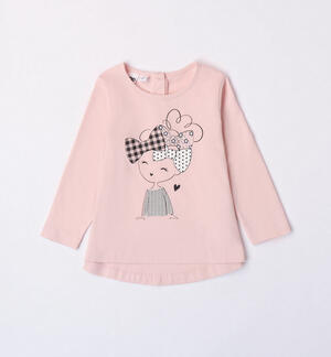 Girls' pink T-shirt