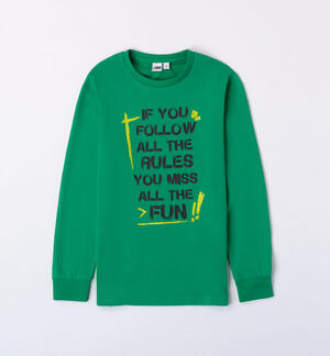 Boys' green T-shirt