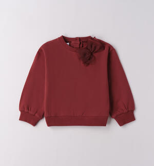 Maglioncino bambina con fiocco ROSSO