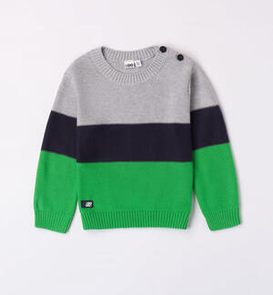 Boys' autumn jumper GREEN