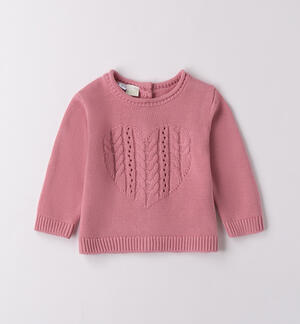 Maglioncino per neonata ROSA