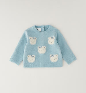 Maglione da neonata AZZURRO