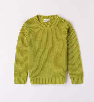 Boys' winter jumper GREEN