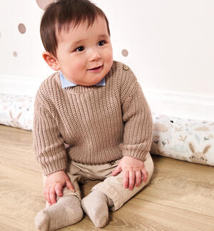 Maglione per neonato MARRONE