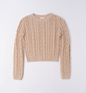 Girl's openwork jumper
