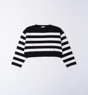 Girl's striped jumper