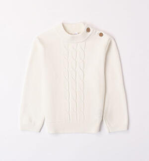Boys' cable-knit jumper