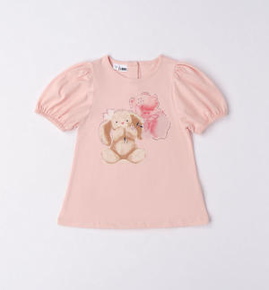 Maxi t-shirt bambina coniglietto