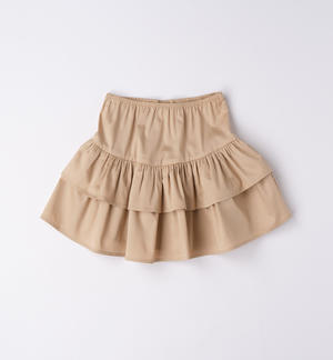 Girl's flounced mini skirt