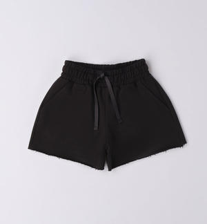 Morbido short bambina in felpa