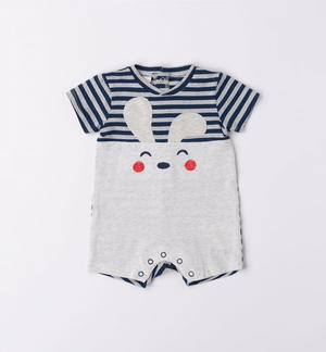 Baby boy bunny romper