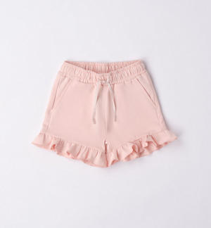 Pantaloncino corto bambina con ruches