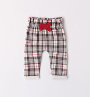 Boys' check trousers