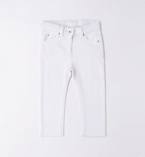 Pantalone bambina in twill