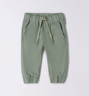 Boy's 100% cotton trousers GREEN