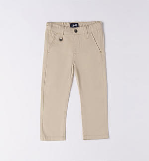 Pantalone bambino slim fit BEIGE