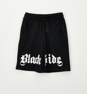 Pantalone basket da ragazzo NERO