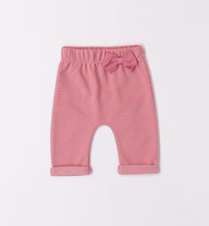 Girls' pink trousers