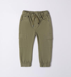 Pantalone cargo bambino VERDE