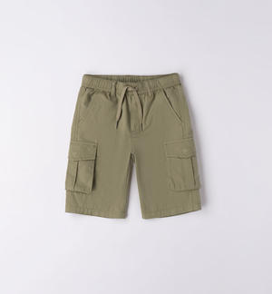 Pantalone cargo corto per ragazzo VERDE