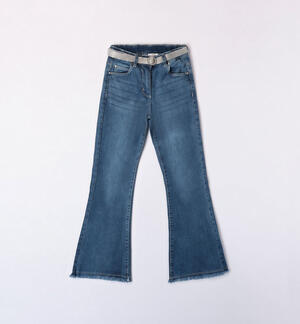 Pantalone con cintura per ragazza