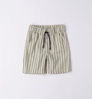 Pantalone corto bambino rigato