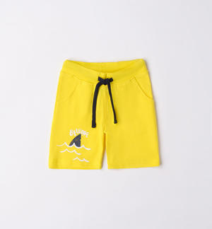 Pantalone corto bambino squalo GIALLO