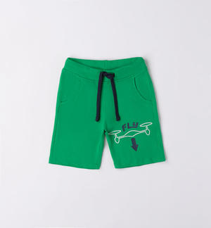 Pantalone corto bambino squalo VERDE
