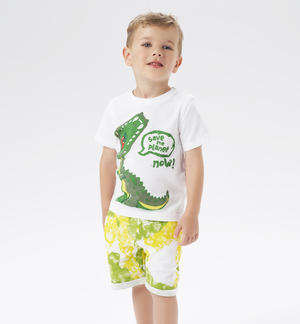 Pantalone corto bambino varie fantasie VERDE