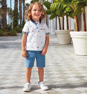 Pantalone corto classico bambino BLU