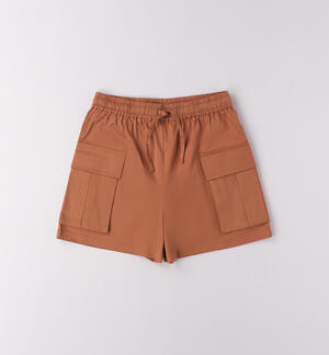 Pantalone corto da ragazza BEIGE