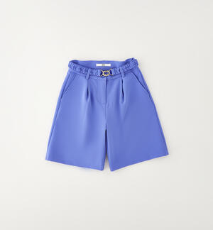 Pantalone corto da ragazza BLU