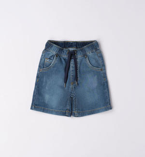 Pantalone corto in morbido jeans per bambino