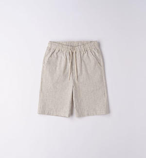 Pantalone corto ragazzo rigato