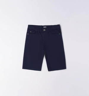 Pantalone corto ragazzo slim fit BLU