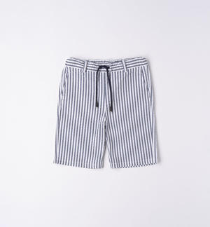 Pantalone corto rigato ragazzo