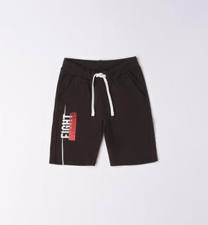 Pantalone corto sportivo ragazzo NERO