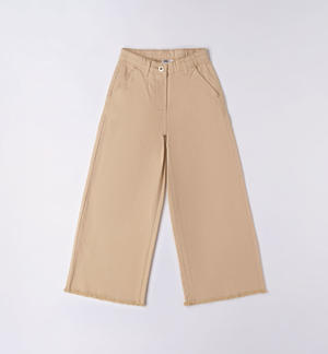 Pantalone cropped per ragazza BEIGE